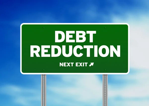 Debt Reduction Road Sign