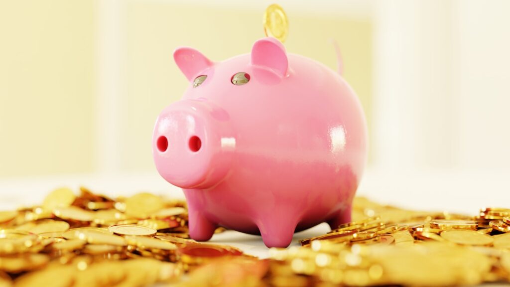 pink pig coin bank